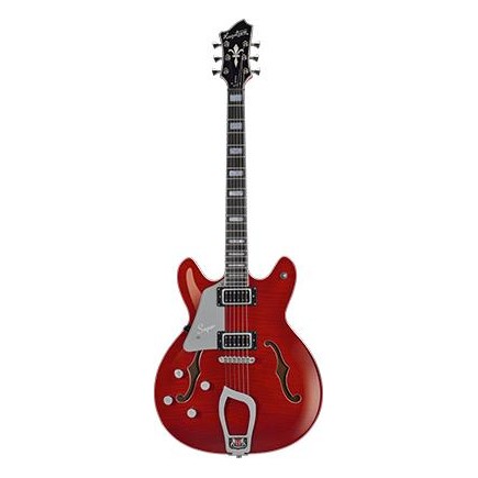HAGSTROM Gitara elektryczna, Super Viking, Wild Cherry Transp. Flame,